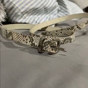 Snakeskin belt